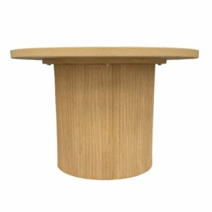 Skandinavischer runder Couchtisch 70 cm FSC aus hellem Holz 70x45x70cm Holz Beige Oviala Möbel Wohnzimmermöbel Couchtische