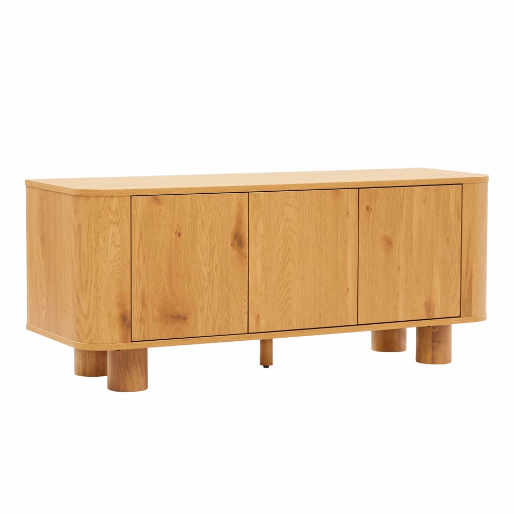 wohnli-moebel-suche-M25133563 Wohnli Möbelsuche - Skandinavischer TV-Schrank mit 3 Türen L 120 cm helles Holz
