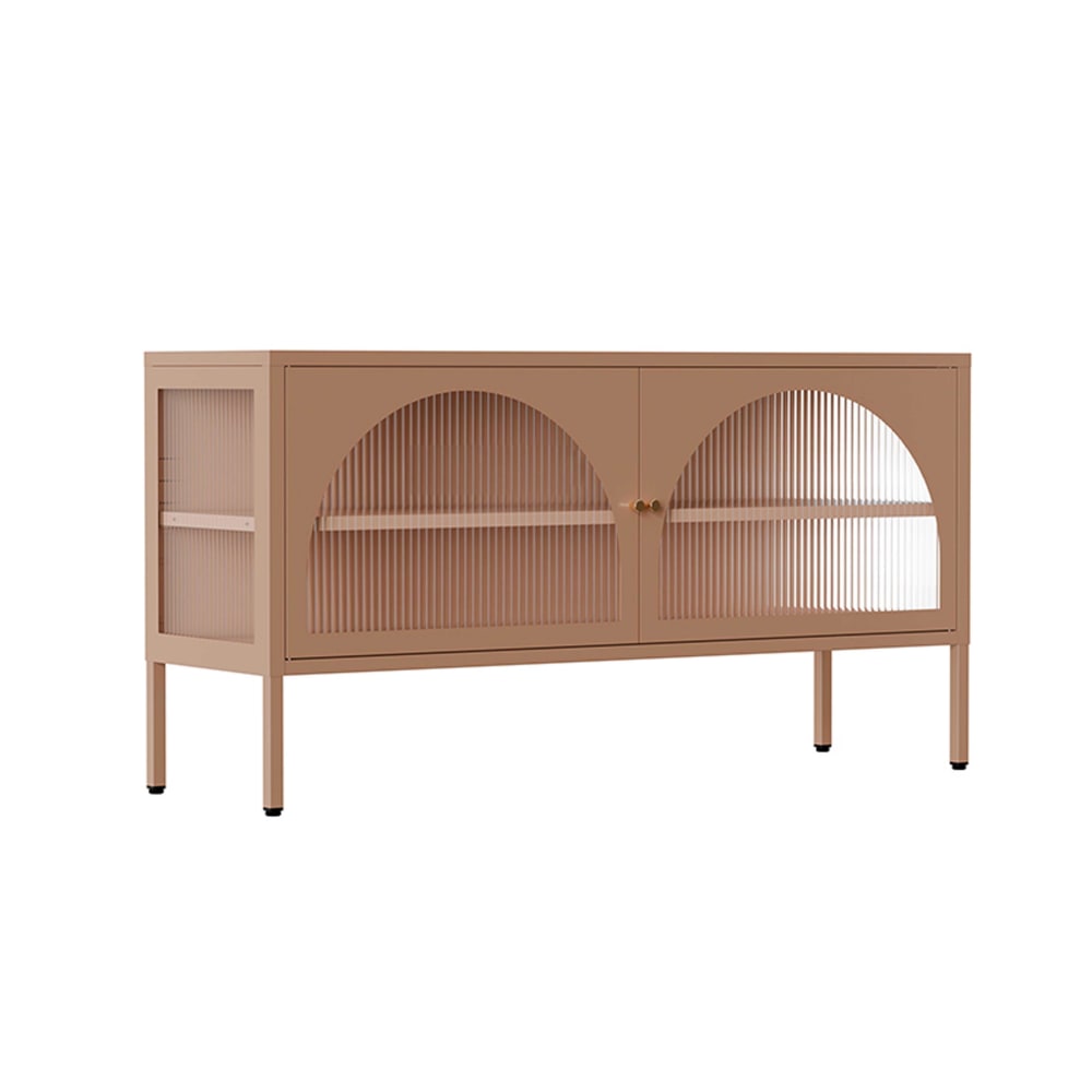 wohnli-moebel-suche-M25133567 Wohnli Möbelsuche - Moderner TV-Schrank mit 2 Türen L 115 cm aus braunem Metall