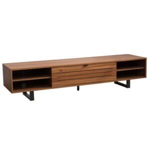 wohnli-moebel-suche-M25133572 Wohnli Möbelsuche - Rechteckiger TV-Schrank mit 2 Türen L160 cm dunkles Holz