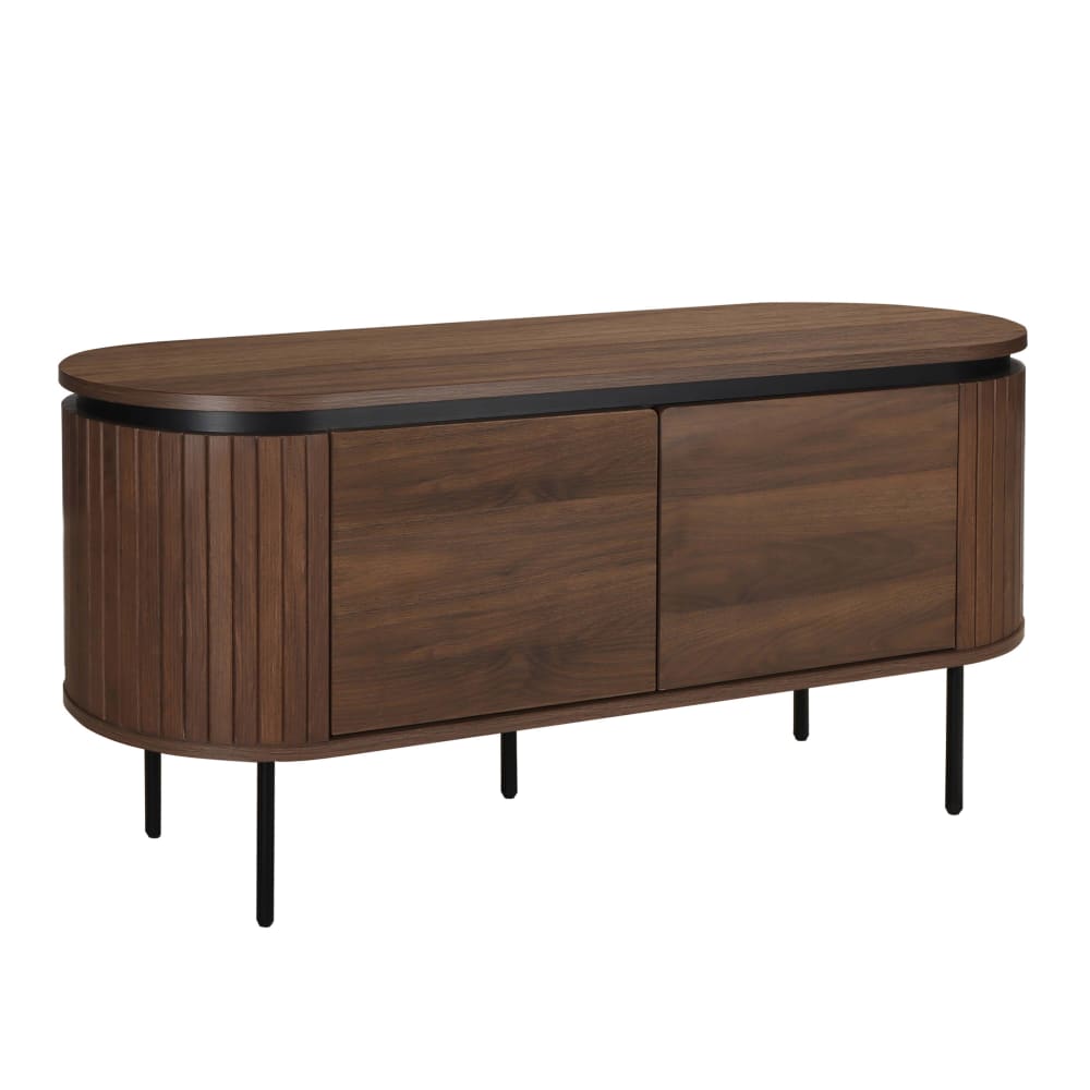 wohnli-moebel-suche-M25133574 Wohnli Möbelsuche - Rechteckiger TV-Schrank mit 2 Türen L120 cm dunkler Holzeffekt