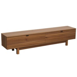 wohnli-moebel-suche-M25133591 Wohnli Möbelsuche - Rechteckiger TV-Schrank mit 2 Türen L160 cm dunkles Holz