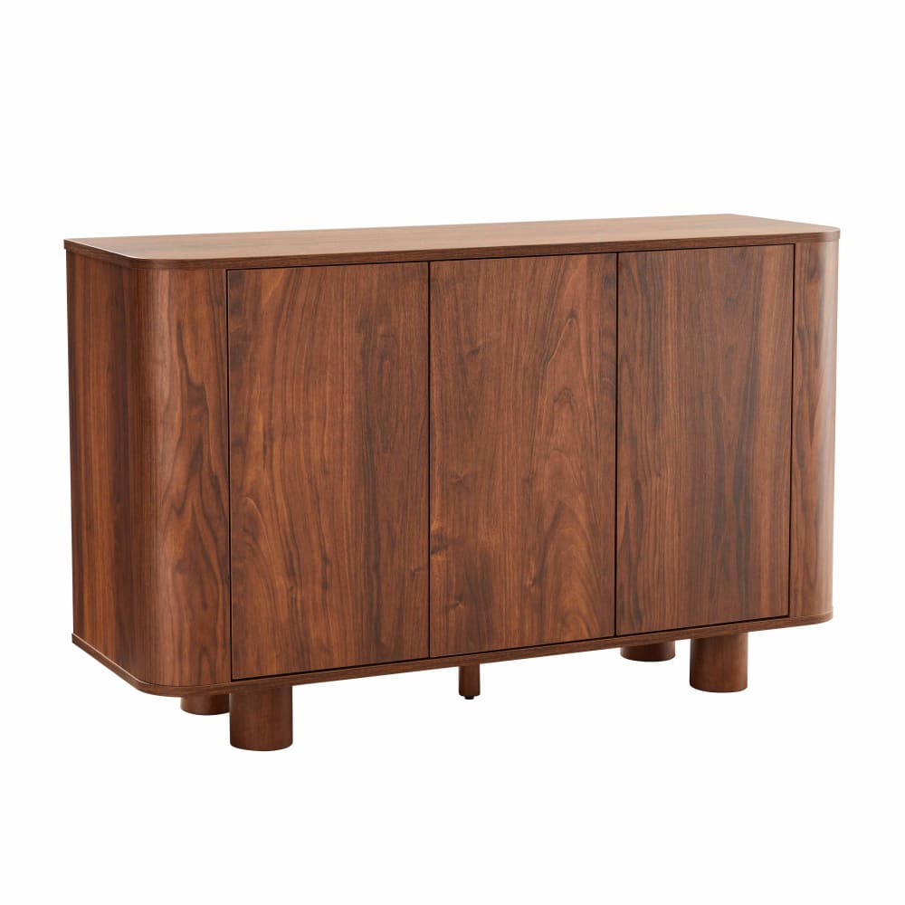wohnli-moebel-suche-M25133659 Wohnli Möbelsuche - Modernes rechteckiges Sideboard mit 3 Türen L 120 cm dunkles Holz