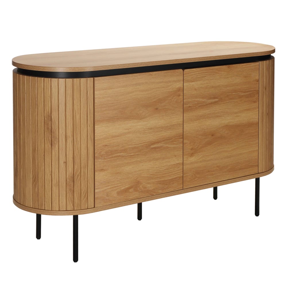 wohnli-moebel-suche-M25133681 Wohnli Möbelsuche - Modernes rechteckiges Sideboard mit 2 Türen L120 cm aus hellem Holz