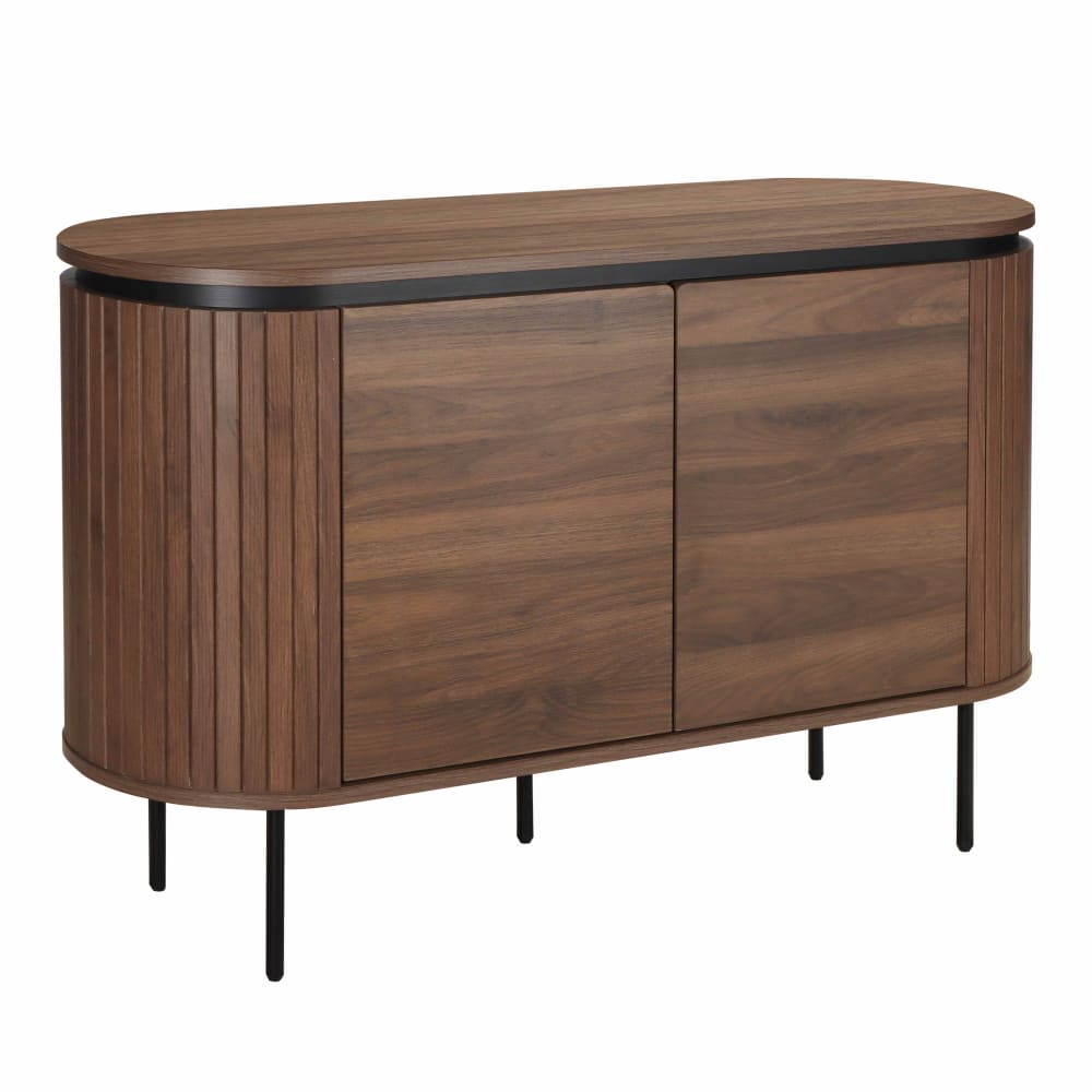 wohnli-moebel-suche-M25133683 Wohnli Möbelsuche - Modernes rechteckiges Sideboard mit 2 Türen L120 cm dunkles Holz