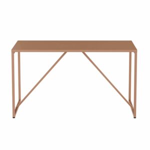 wohnli-moebel-suche-M25133711-1 Rechteckiger Esstisch für 4 Personen aus braunem Stahl 120x78x80cm Stahl Braun Oviala Möbel Esszimmermöbel Esstische