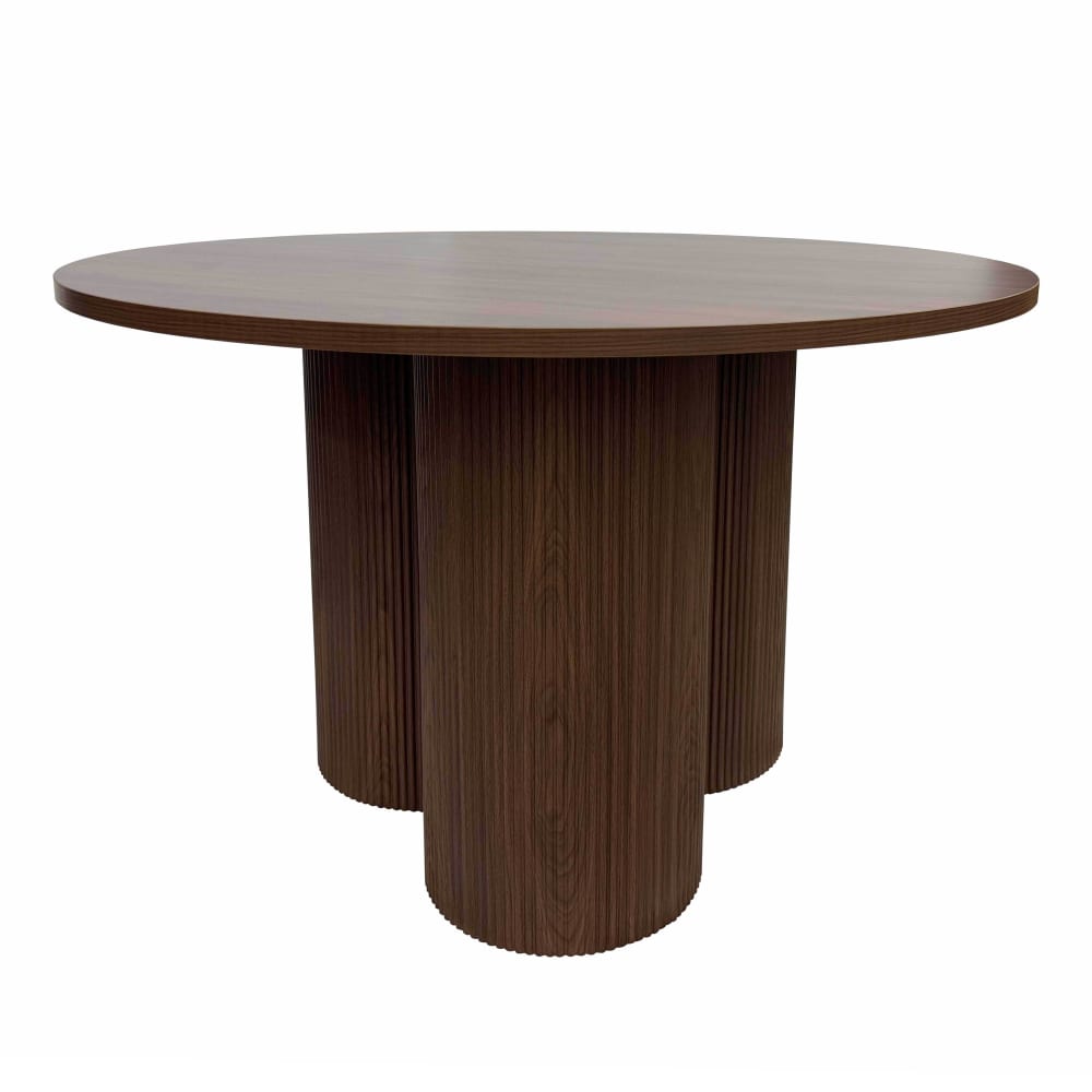 wohnli-moebel-suche-M25133715 Wohnli Möbelsuche - Moderner runder Esstisch 120 cm dunkler Holzeffekt
