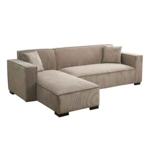 wohnli-moebel-suche-M25133718 Wohnli Möbelsuche - Festes 3-Sitzer-Ecksofa mit Chaiselongue links in Taupe L 247 cm