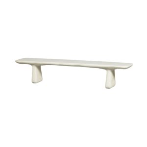 wohnli-moebel-suche-M25136235-1 Banc de salle à manger en polymère renforcé de fibres beige 40x45x227cm PES - Polyester Beige WOOOD Möbel Esszimmermöbel Sitzbank und Holzbank