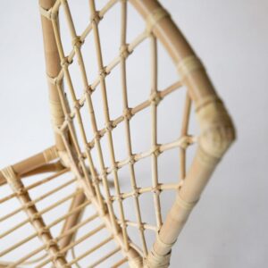 2er-Set Stühle aus Rattan 48x101x56cm Holz Beige Tikamoon Möbel Esszimmermöbel Stühle