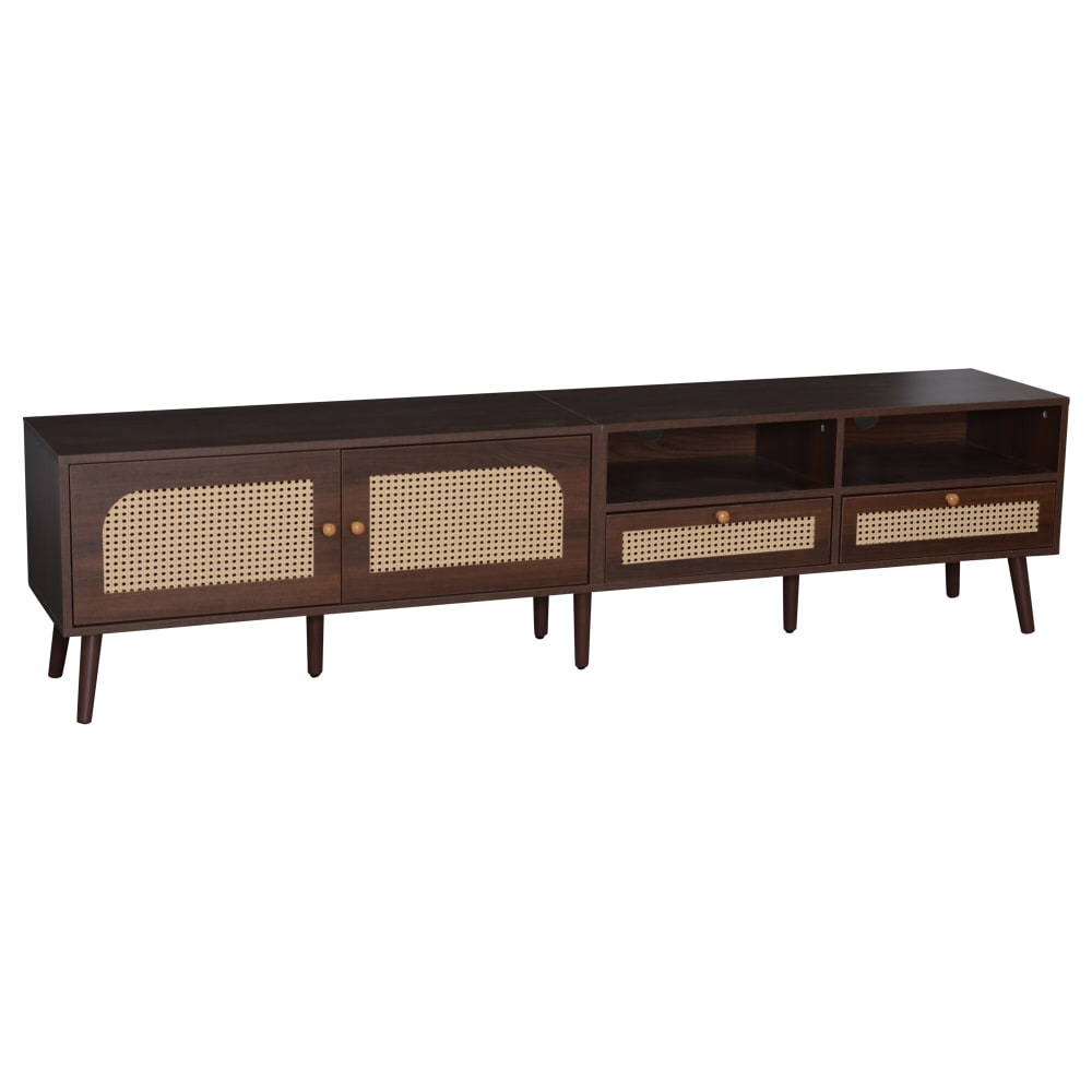 wohnli-moebel-suche-M25136933 Wohnli Möbelsuche - TV-Schrank aus Dunklem Holz mit Korbschubladen