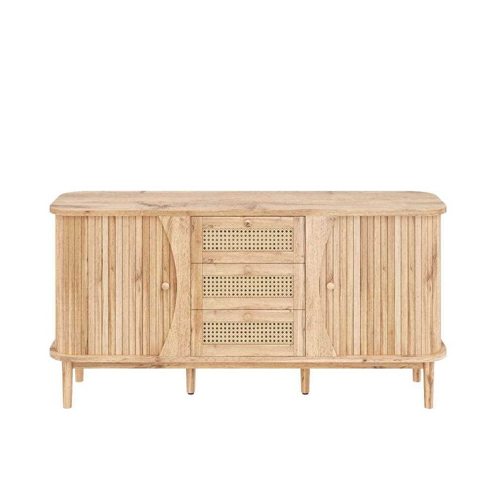 wohnli-moebel-suche-M25136948 Wohnli Möbelsuche - Sideboard aus Hellem Holz mit Abgerundeten Türen