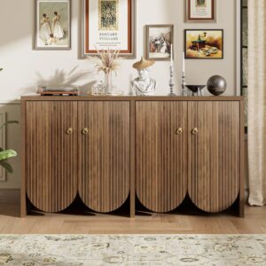 147x80x40cm Spanplatte Braun Urban Meuble Möbel Esszimmermöbel Sideboards, Highboards & niedrige Anrichten
