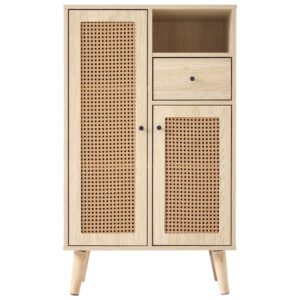 wohnli-moebel-suche-M25136954 Wohnli Möbelsuche - Sideboard in Eichenoptik mit 2 Geflochtenen Türen
