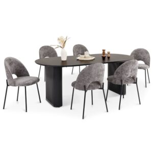 100x75x200cm Metall Schwarz IDIMEX Möbel Esszimmermöbel Esstische