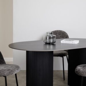 90x75x160cm Metall Grau IDIMEX Möbel Esszimmermöbel Esstische