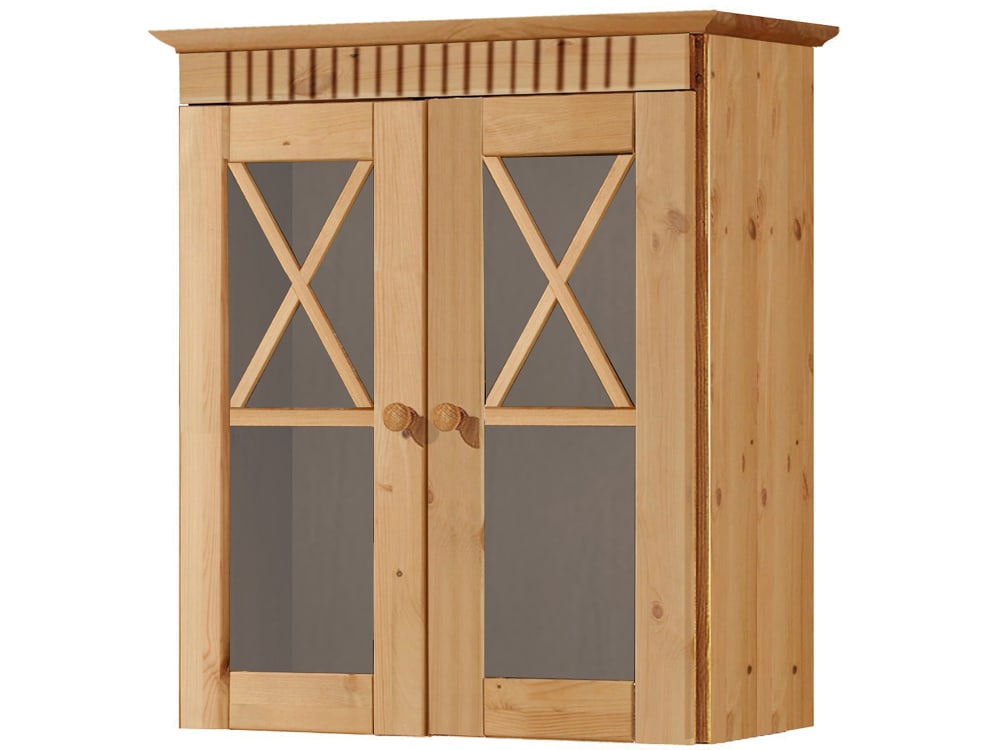 wohnli-moebel-suche-M25137559 Wohnli Möbelsuche - Hängeschrank Bad mit 2 Türen aus Kiefer