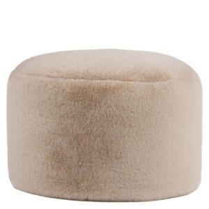 wohnli-moebel-suche-M25138464 Wohnli Möbelsuche - Runder Sitzpouf aus Kaninchen-Kunstfell