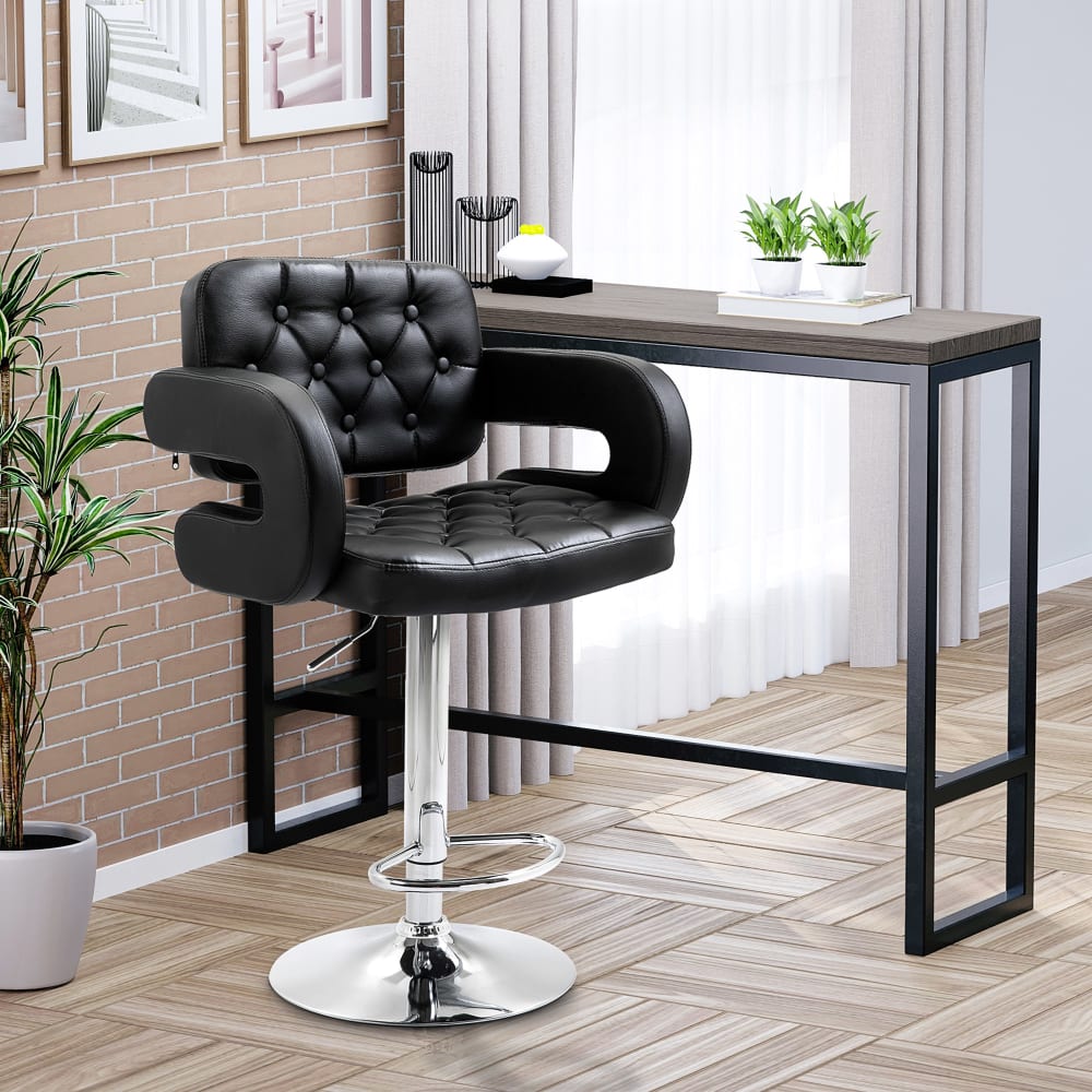 wohnli-moebel-suche-M25138982 Wohnli Möbelsuche - Tabouret de bar réglable en hauteur revêtement synthétique noir
