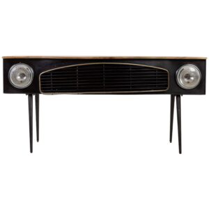 wohnli-moebel-suche-M25139122-1 Autoschreibtisch mit 2 Schubladen 160x60x78 cm 160x78x60cm Metall Schwarz Wanderlust deco Möbel Büromöbel Schreibtische