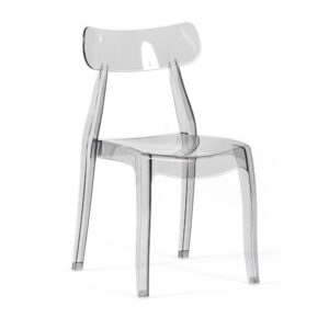 wohnli-moebel-suche-M25139489 Wohnli Möbelsuche - 2er-Set stapelbare Stühle aus Polycarbonat transparent rauchgrau