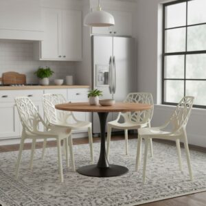 wohnli-moebel-suche-M25139493-1 2er-Set stapelbare Stühle aus Polycarbonat Elfenbein glänzend 51x82x45cm PC - Polycarbonat Weiß Siediti Fuori e Dentro Möbel Esszimmermöbel Stühle
