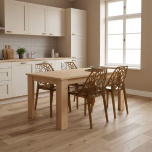 wohnli-moebel-suche-M25139497-1 2er-Set stapelbare Stühle aus Polycarbonat transparent Bronze 51x82x45cm PC - Polycarbonat Beige Siediti Fuori e Dentro Möbel Esszimmermöbel Stühle