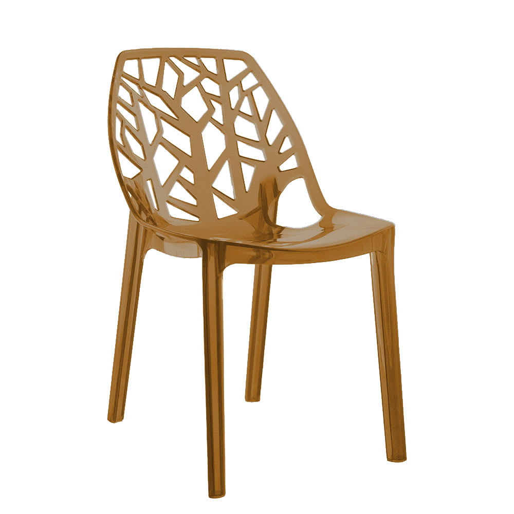 wohnli-moebel-suche-M25139497 Wohnli Möbelsuche - 2er-Set stapelbare Stühle aus Polycarbonat transparent Bronze