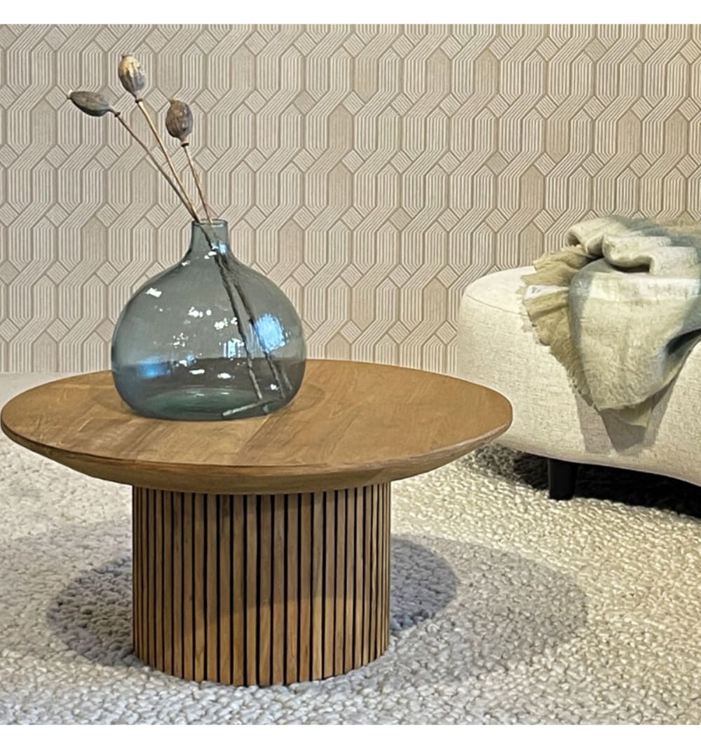 80x38x80cm Holz Braun Moloo Möbel Wohnzimmermöbel Couchtische