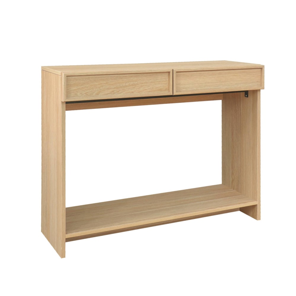 wohnli-moebel-suche-M25143984 Wohnli Möbelsuche - Konsole Holzlook naturfarben 2 Schubladen und 1 Regal