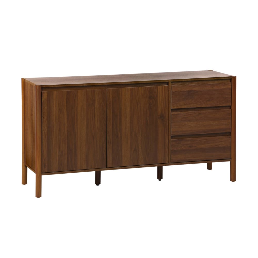 wohnli-moebel-suche-M25143999 Wohnli Möbelsuche - Sideboard Holzdekor 2 Türen 3 Schubladen 150 cm Nussbaumfarbe