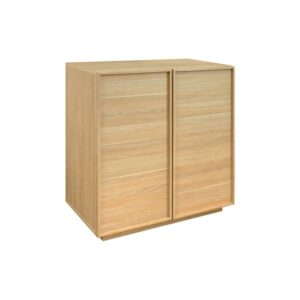 wohnli-moebel-suche-M25144003 Wohnli Möbelsuche - Anrichte Holzlook 2 Türen 80 cm 4 Fächer naturfarben