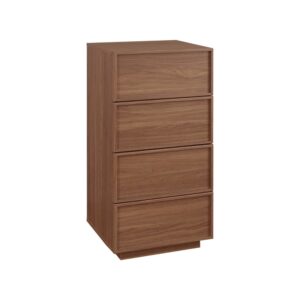 wohnli-moebel-suche-M25144017 Wohnli Möbelsuche - Hochkommode 4 Schubladen Holzlook nussbaumfarben