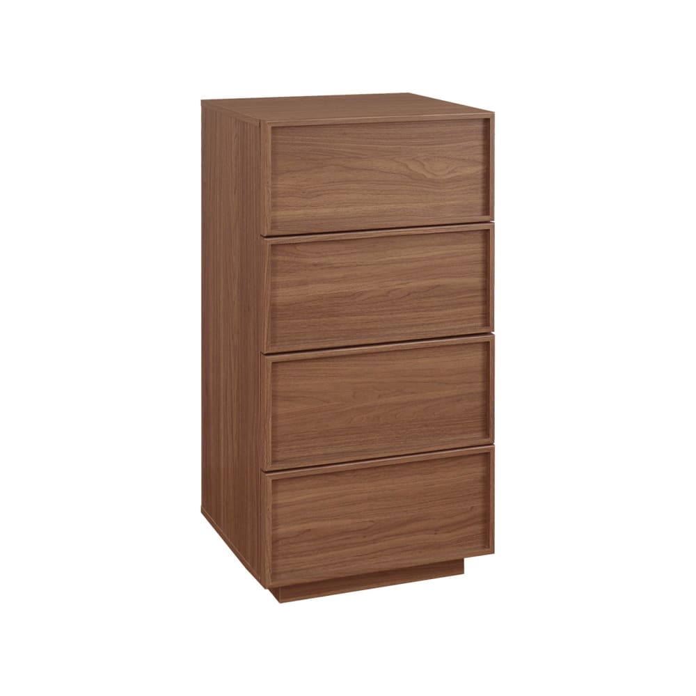 wohnli-moebel-suche-M25144017 Wohnli Möbelsuche - Hochkommode 4 Schubladen Holzlook nussbaumfarben