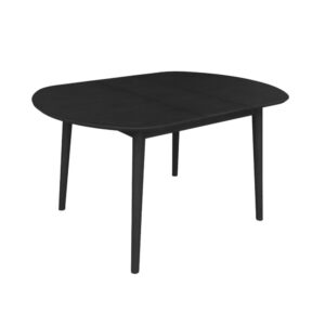 wohnli-moebel-suche-M25144025 Wohnli Möbelsuche - Ovaler Tisch Heveaholz und Eichenfurnier schwarz