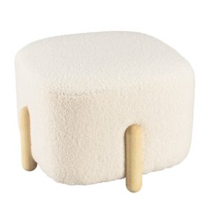 wohnli-moebel-suche-M25145461 Wohnli Möbelsuche - Sitzhocker aus ecrufarbenem Bouclé-Stoff