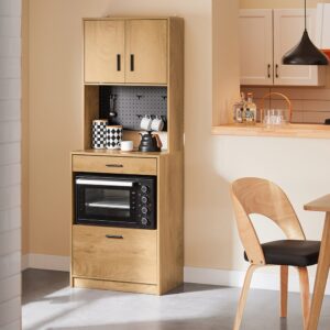 wohnli-moebel-suche-M25145464-1 Küchenschrank sideboard 60x40x170 60x170x40cm Spanplatte Braun SoBuy Möbel Esszimmermöbel Sideboards, Highboards & niedrige Anrichten