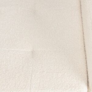 wohnli-moebel-suche-M25145465-1 Bank aus ecrufarbenem Bouclé-Stoff 128x60x51cm PES - Polyester Beige MACABANE Möbel Esszimmermöbel Sitzbank und Holzbank