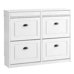 wohnli-moebel-suche-M25145522 Wohnli Möbelsuche - Schuhschrank schmal mit 4 klappen 105x82x23cm holzmaserungseffekt