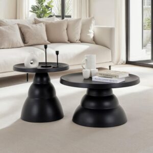 70x40x70cm Metall Schwarz IDIMEX Möbel Wohnzimmermöbel Couchtische