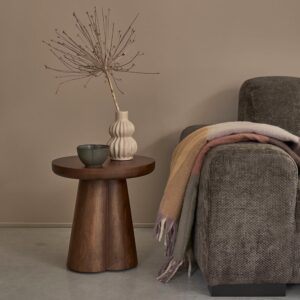 wohnli-moebel-suche-M25147161-1 Runder Beistelltisch aus Mangoholz 40x40x40cm Holz Braun BERAH GETAH Möbel Wohnzimmermöbel Beistelltische