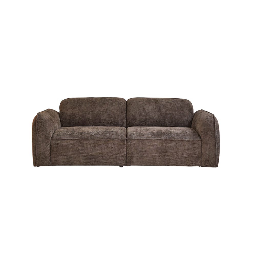 wohnli-moebel-suche-M25147171 Wohnli Möbelsuche - Gerades 3-Sitzer-Sofa aus Massivholz und gewebtem Samtstoff in Mokka