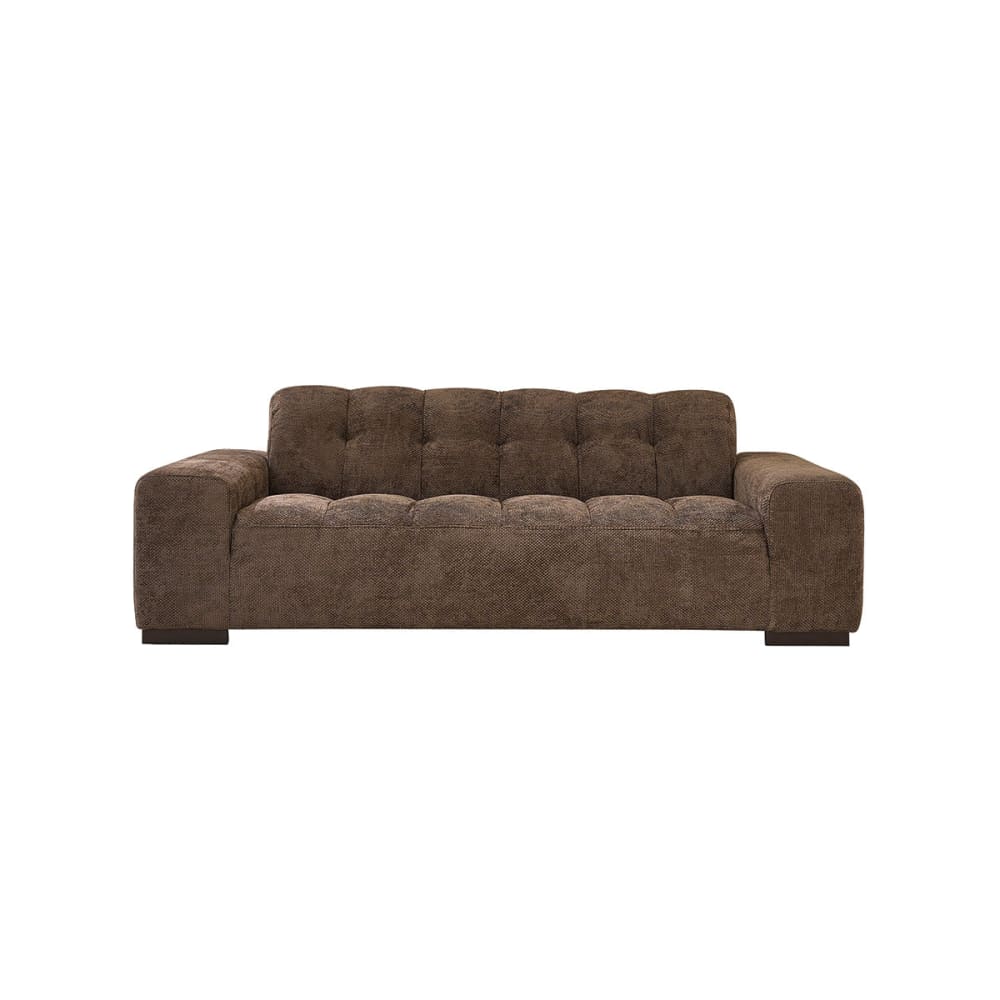 wohnli-moebel-suche-M25147179 Wohnli Möbelsuche - Gerades 3-Sitzer-Sofa aus gewebtem Samt in Mokka
