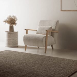 wohnli-moebel-suche-M25147232-1 Sessel aus Stoff mit Holzbeinen L70 cm 70x84x83cm Stoff Beige Calicosy Sofas und Sessel Sessel, Poufs und Fußbänke Sessel