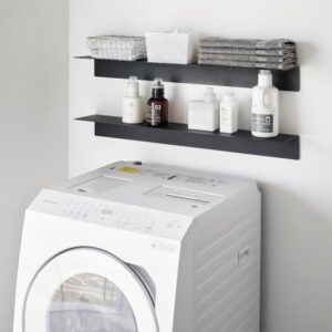 wohnli-moebel-suche-M25147259-1 Wandregal mit magnetischer Metallplatte L90 cm - Schwarz 90x9x16cm Metall Schwarz Yamazaki Möbel Wohnzimmermöbel Regale