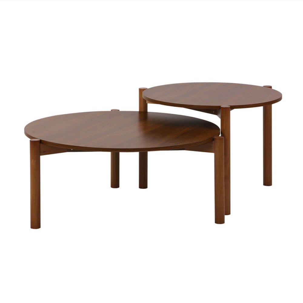wohnli-moebel-suche-M25147795 Wohnli Möbelsuche - 2er-Set runde Tische Holzdekor