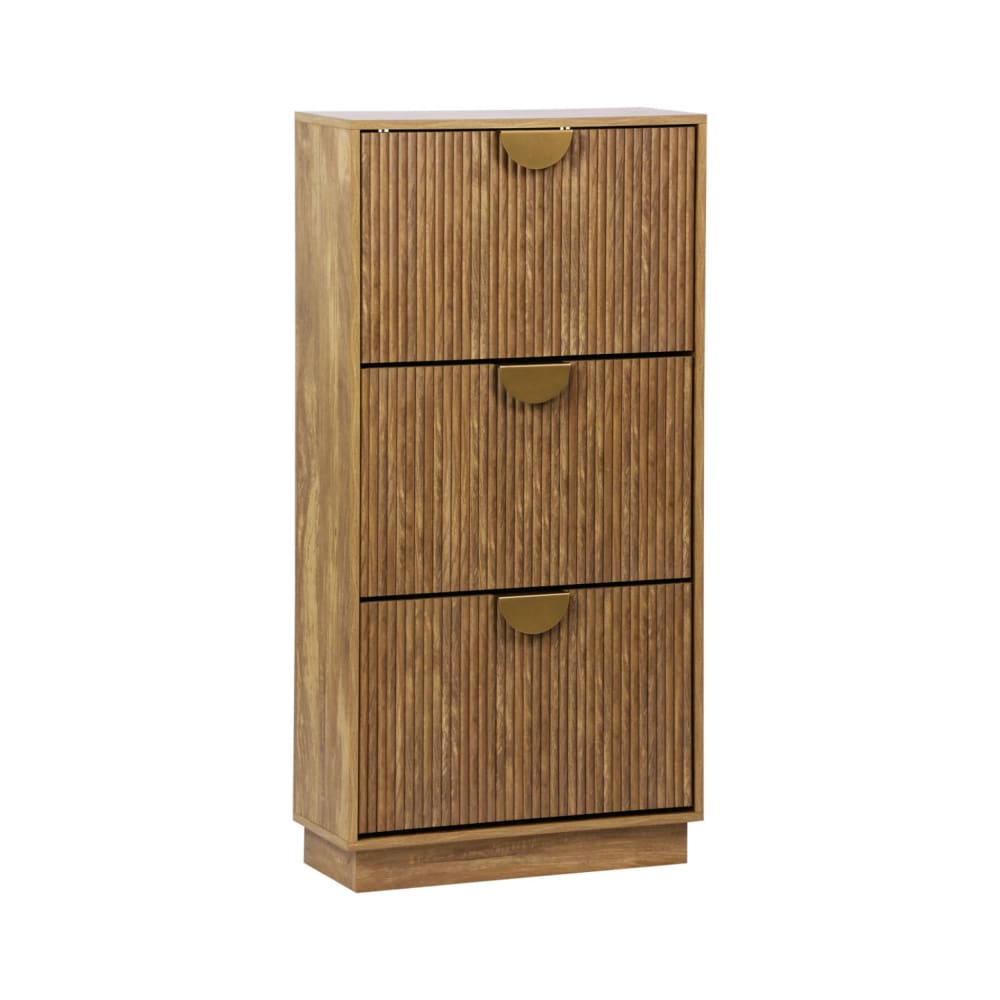 wohnli-moebel-suche-M25147797 Wohnli Möbelsuche - Schuhschrank Mangoholzoptik mit Riffelung