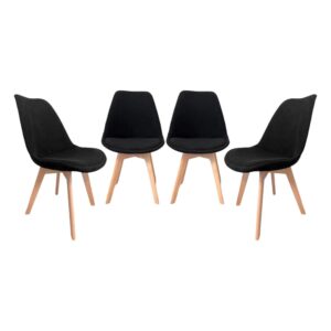 wohnli-moebel-suche-M25147804 Wohnli Möbelsuche - 4er-Set skandinavische Stühle mit Cordbezug