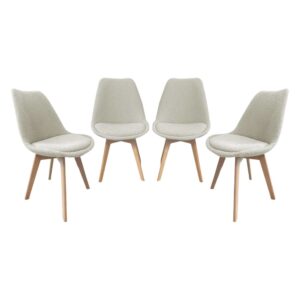 wohnli-moebel-suche-M25147809 Wohnli Möbelsuche - 4er-Set Stühle mit Bouclé-Bezug