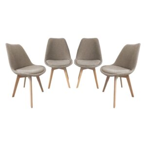 wohnli-moebel-suche-M25147810 Wohnli Möbelsuche - 4er-Set Stühle mit Bouclé-Bezug